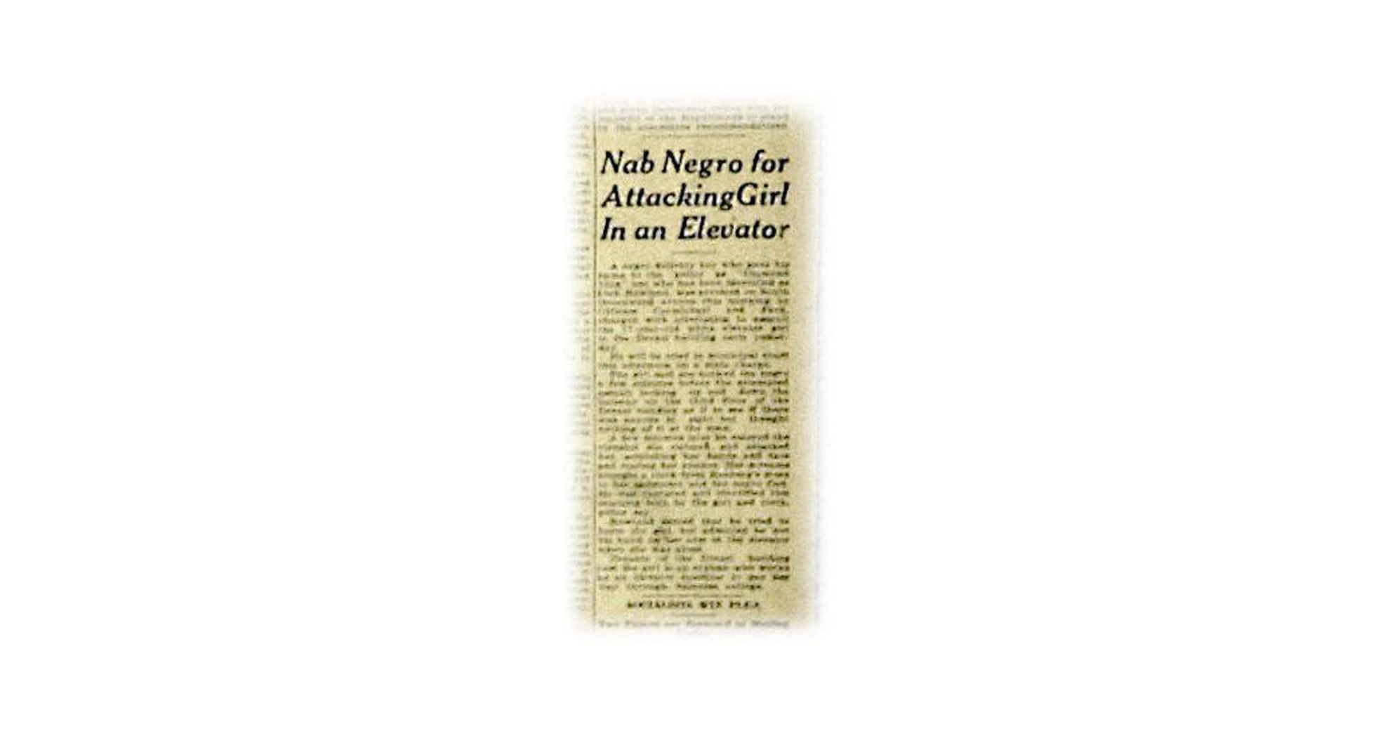 Did a newspaper article at the time lead to the massacre?